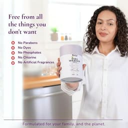 Dishwasher Detergent Tablets, 60 Count, for Sparkling Dishes. Unscented & Hypoallergenic. Rinses Clean, Cuts Grease, Limescale & Odor. Soap & Plastic Residue Free, Dishwashing Cleaner Pods. thumbnail 3