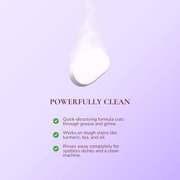 Dishwasher Detergent Tablets, 60 Count, for Sparkling Dishes. Unscented & Hypoallergenic. Rinses Clean, Cuts Grease, Limescale & Odor. Soap & Plastic Residue Free, Dishwashing Cleaner Pods. thumbnail 6