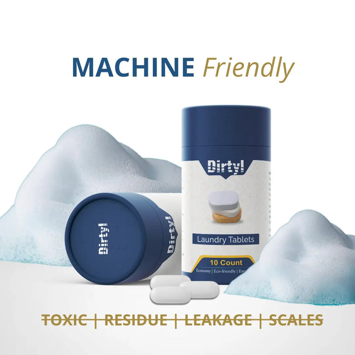 Laundry Detergent tablets which is healthy for machine, and is non-toxic, non-residual, non-leakage, no-scales